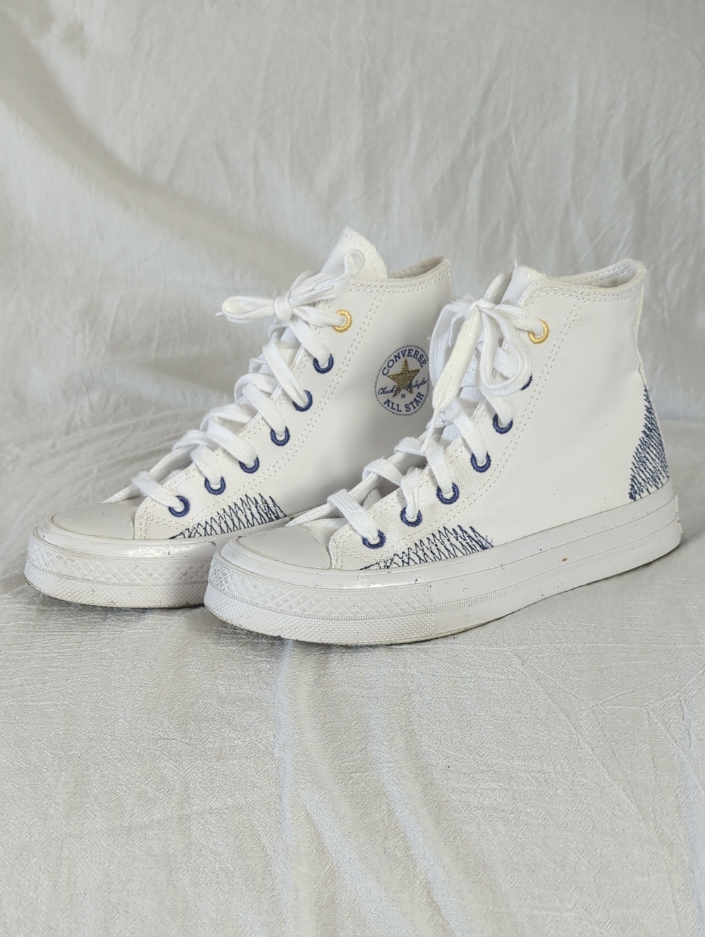 Converse Renew Chuck 70 High Top Stitched White Women 5.5 Men 3.5